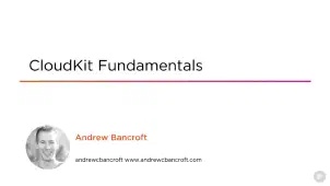 CloudKit Fundamentals course title screen